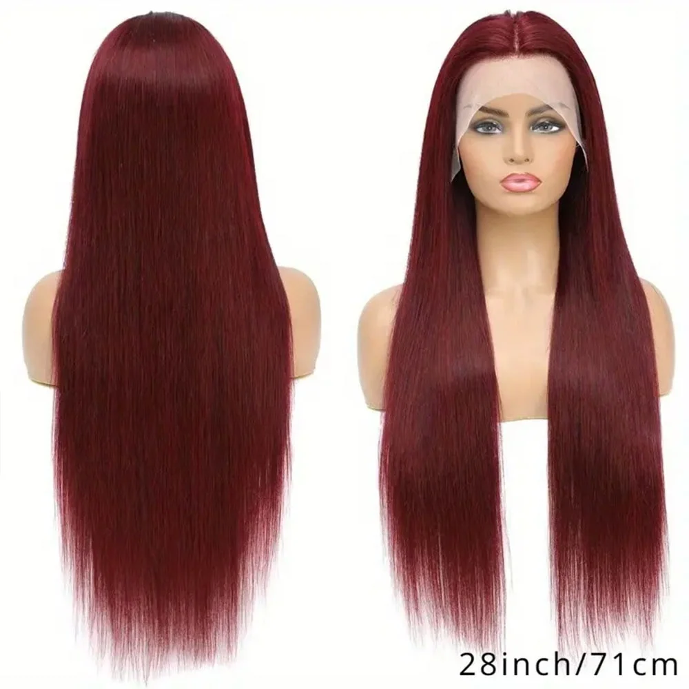 شعر مستعار بشري برازيلي للنساء ، دانتيل أمامي شفاف ، عظمي مستقيم ، انتزع مسبقًا ، كثافة ، 30 "، 40" ، 13x6