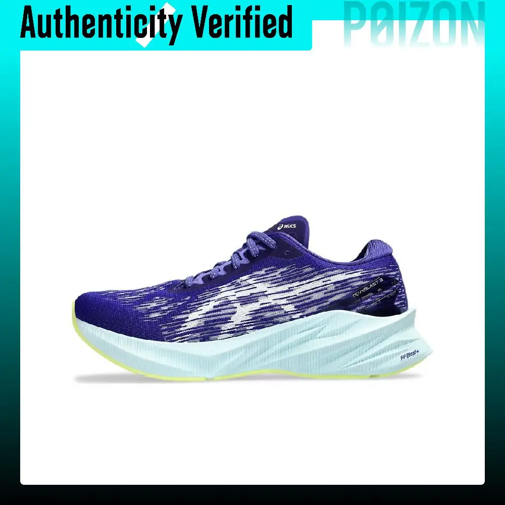 Asics Novablast 3 Comfortable Textile, Synthetic Leather Cushioning Abrasion Resistant Breathable 1012B288-404