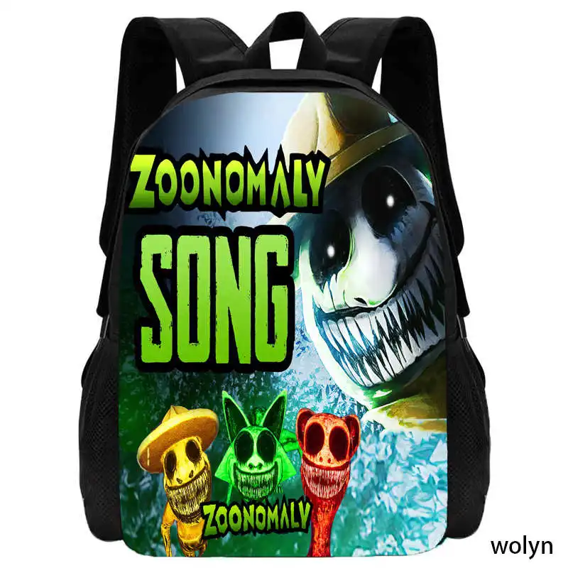 Newly Mochila ZOONOMALY School Backpack for Child ,Cartoon School Bags for Boys Girls ,Amine Games Children Backpack for School