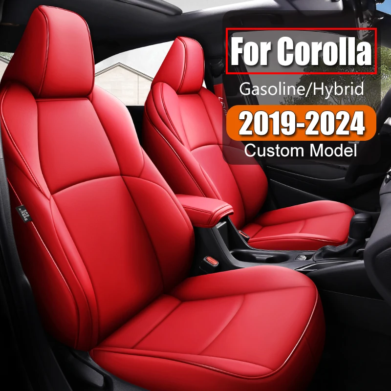 Premium Car Seat Cover For Toyota Select Corolla 2019-2024 Hatchback Leather interior Waterproof Seat Cushion Styling Accessory