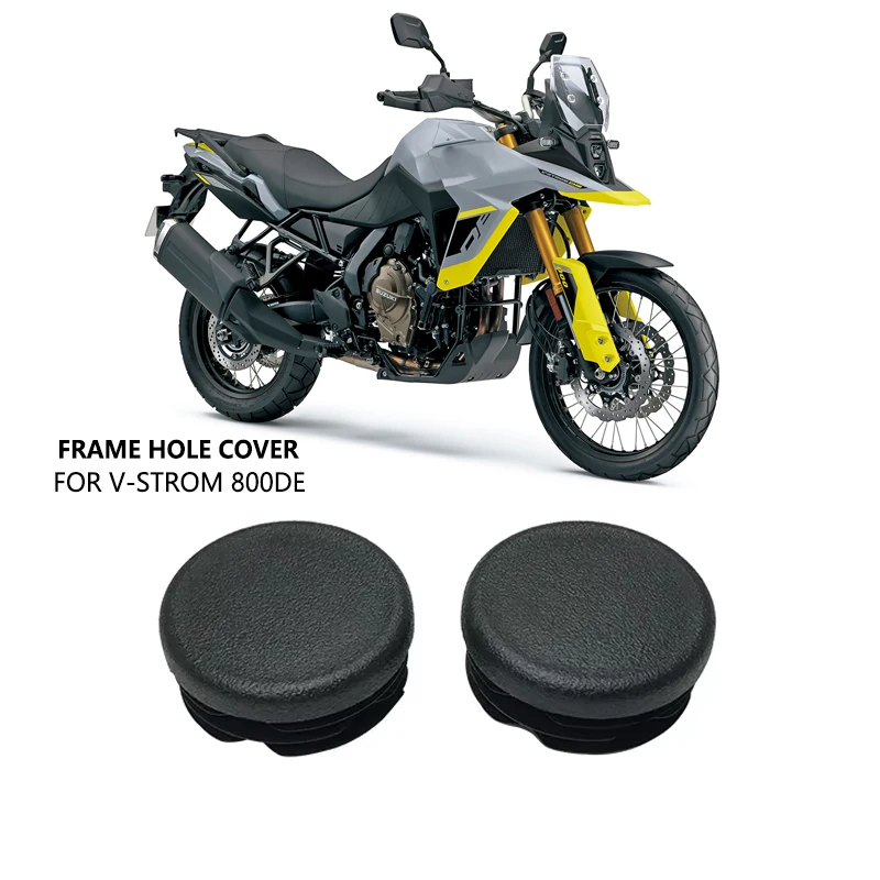 2PCS Motorcycle Frame Hole Cover Caps Plug Decorative Frame Cap Set Fit For Suzuki V-STROM 800 DE VStrom 800DE 2023 2024