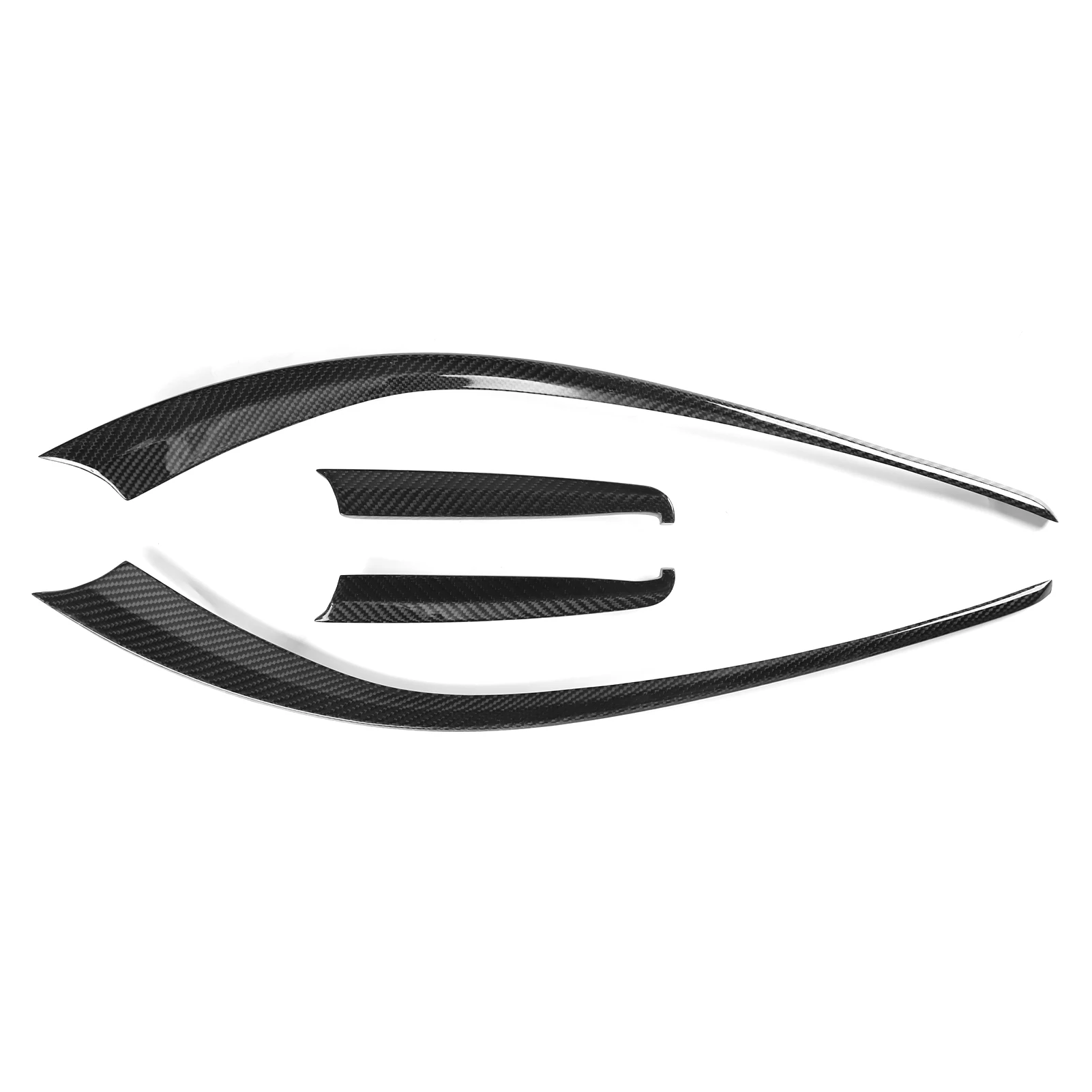 For Ford Focus RS 2015-2018 Carbon Fiber Front Bumper Side Air Vent Trims  Fog Light Cover Intake Frame Canards Spoiler