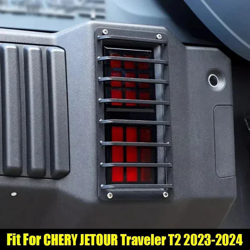 

New! Car Bumper Light Decorative Frame Suitable for Jetour Traveller T2 2023 2024 Modified Front and Rear Fog Lamp Protective Co