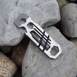 EDC STAINLESS WRENCH SCREWDRIVER KEYCHAIN MULTITOOL Ratcheting Keychain Combination portable mini wrench