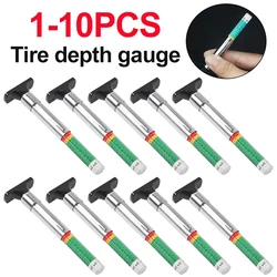 1-10PCS 25mm Car Tyre Tire Tread Depth Gauge Meter Caliper Thickness Gauges Monitoring System Tire Wear Detection Measuring Tool