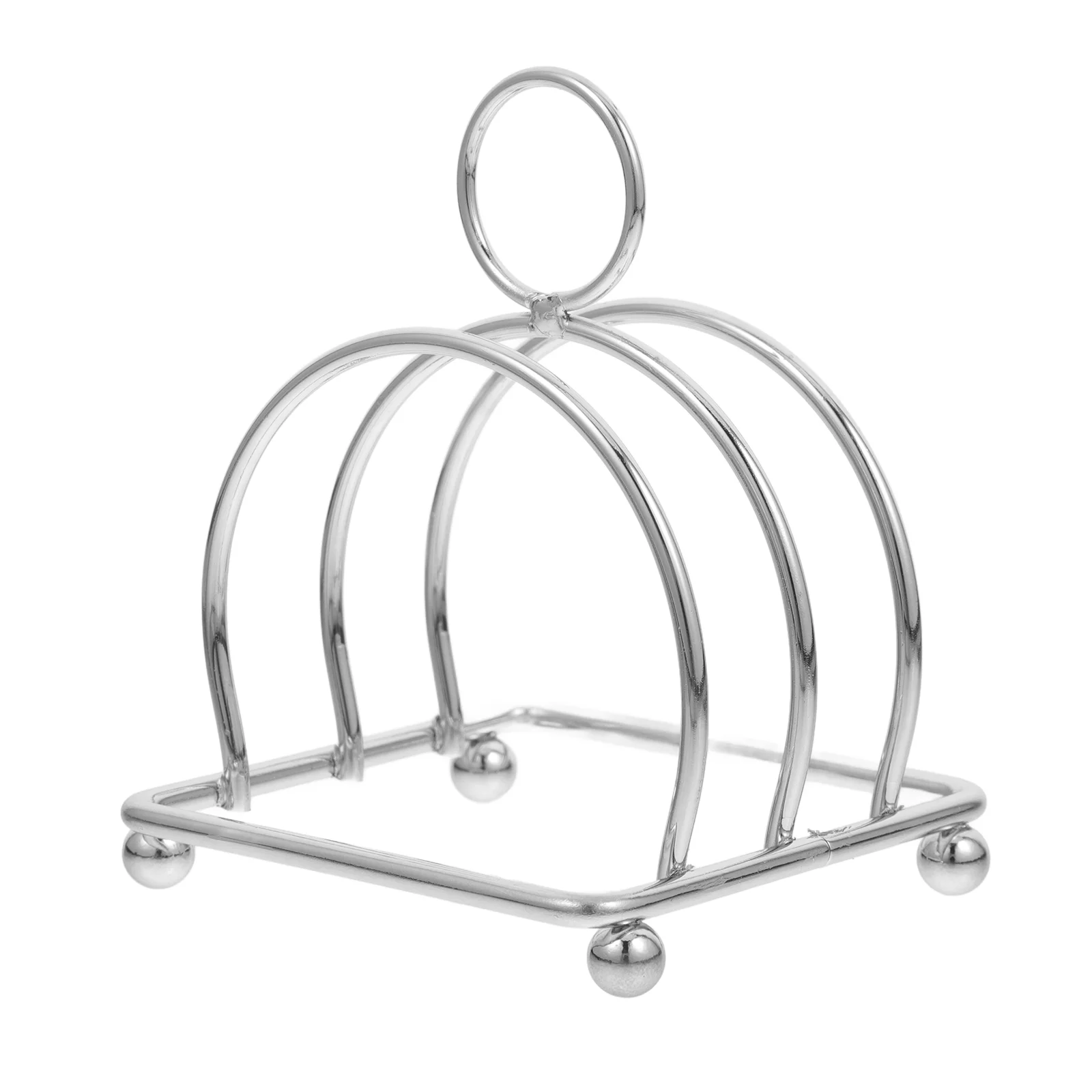 Stainless Steel Bread Rack Toast Holder Kitchen Book Stand Multifunction Sandwich Bookshelves