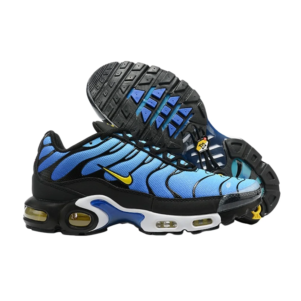 

Nike Air Max Plus Tn Black-White-Blue Comfortable Anti-slip Wear-resistant Air Cushion Sports Running Shoes Women Men DX0755-001