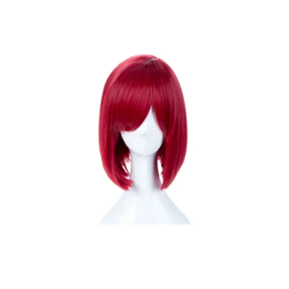 Anime Danganronpa Magician Yumeno Himiko Girl Uniform Cosplay Costume Halloween Carnival Student Uniform Cosplay Red Wig