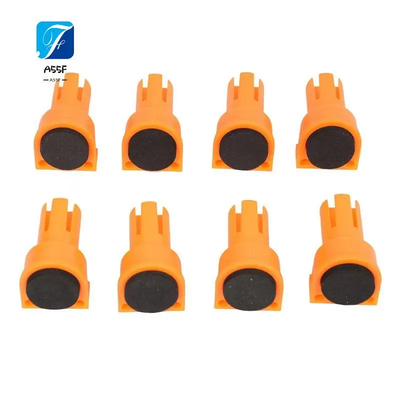 

A55F-8Pcs Настольный зажим для собак с втулкой Настольные тормозные вставки из нескользящей этиленвинилацетата для отверстий для собак 3/4 дюйма Деревообрабатывающий магазин Essentia