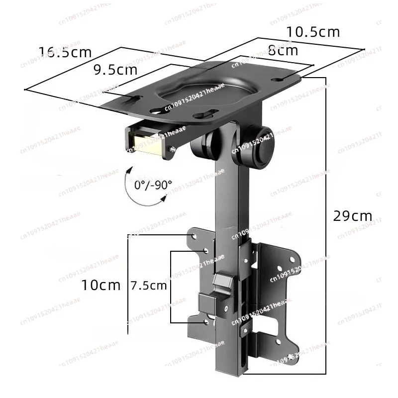 Suitable for   Home  Motorized Lift Flip Down Mount 32-75 Inch Tvs Remote Control Electric Folding Ceiling Bracket