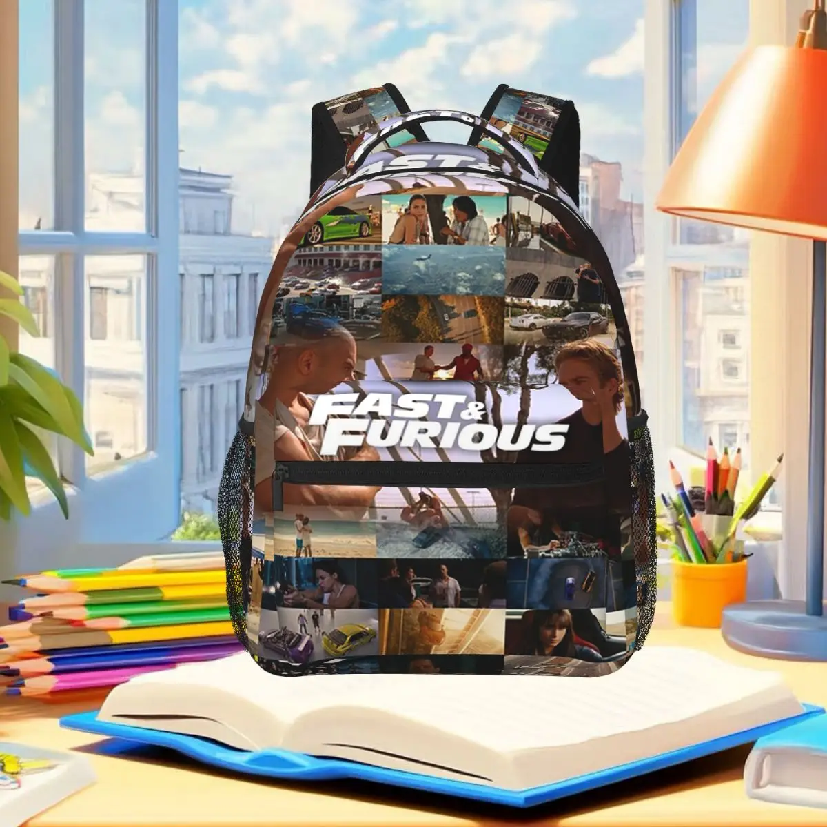 Fast And Furious Is History Of Legend - Paul Walker - Vin Diesel Backpack Student Boys Girls BookBag Computer Shoulder Bags