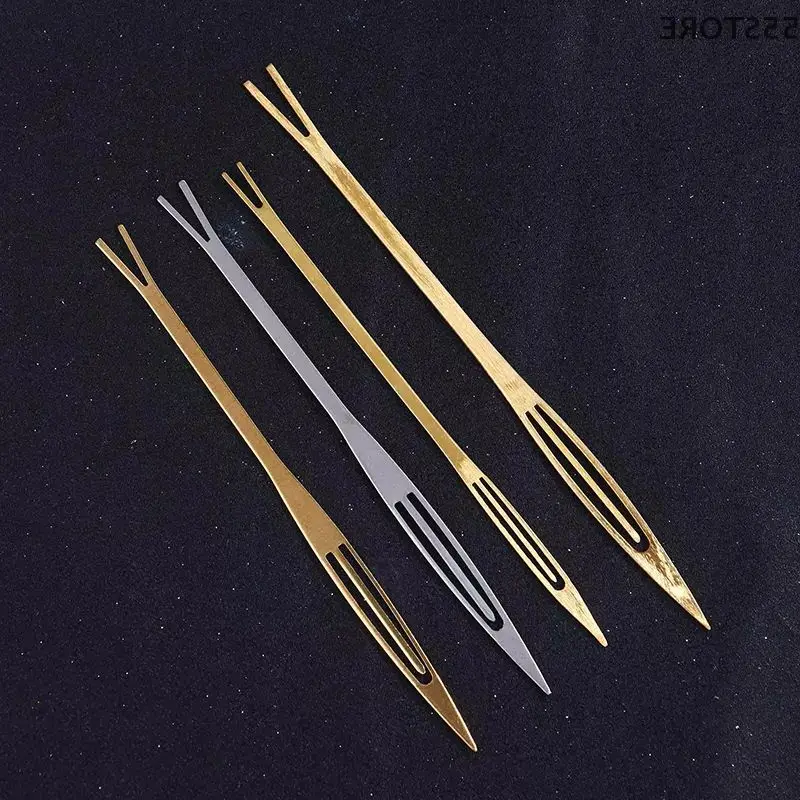 2Pcs Fishing Net Repairing Kit Rustproof Weaving Shuttles Netting Needle Line Mending Accessories For Fishing Nets