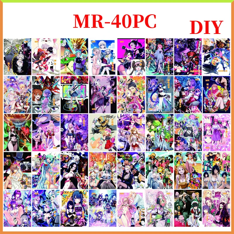 Anime Goddess Story DIY ACG Laser Metal Flash Card Hatsune Miku Marnie Toys for boys Collectible Card Christmas Birthday Present