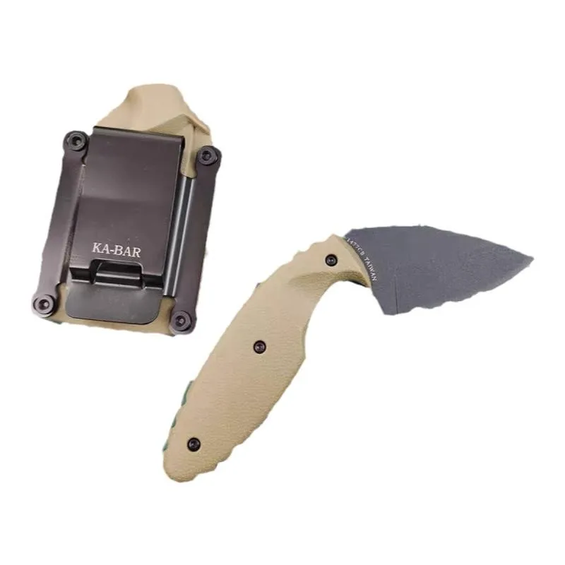 KABAR -1477，Small emergency rescue tool Wilderness survival diver cutting knife Mountain fishing camping spare self-defense knif