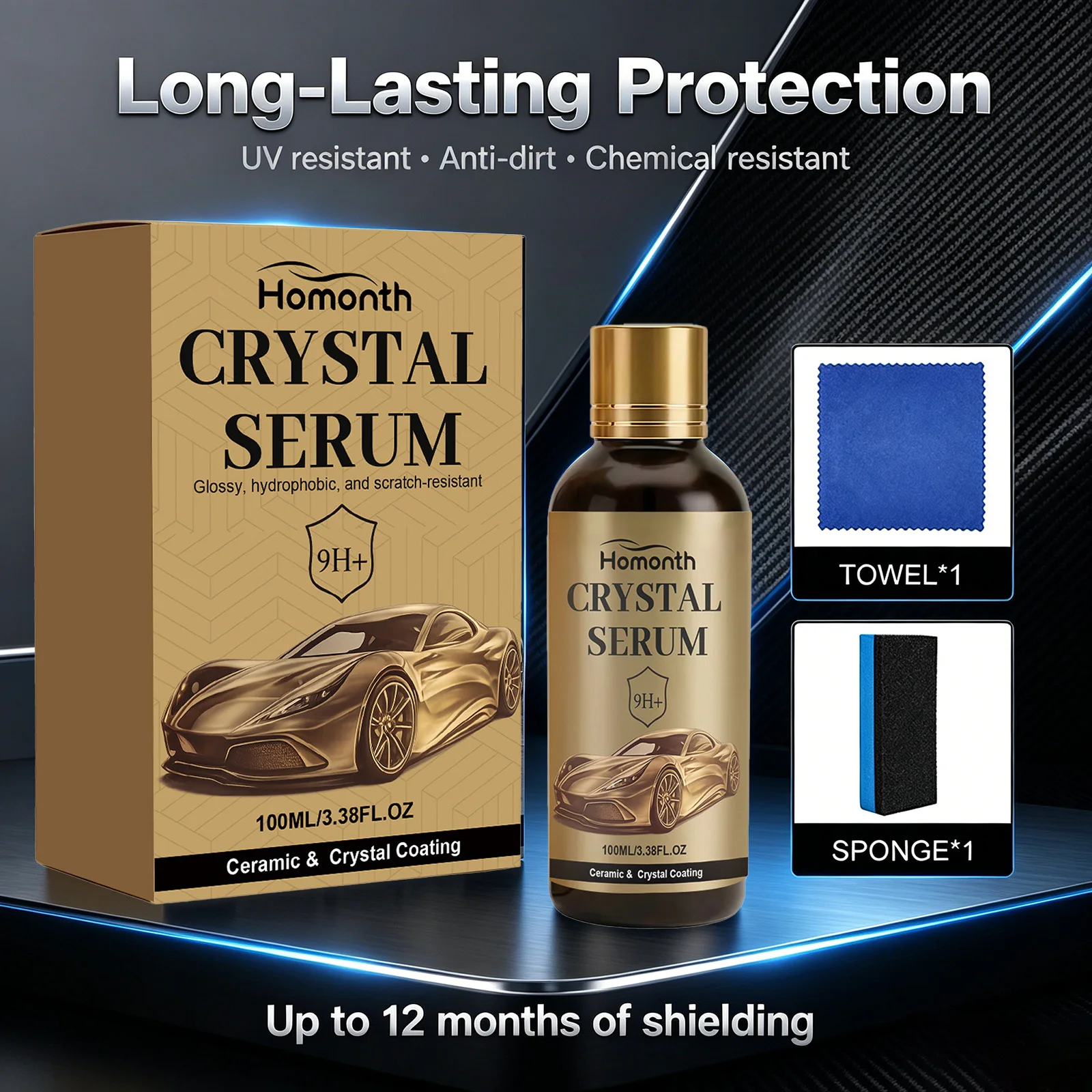 Crystal Serum Ceramic Coating  - Car Ceramic Coating Kit 9H review and price