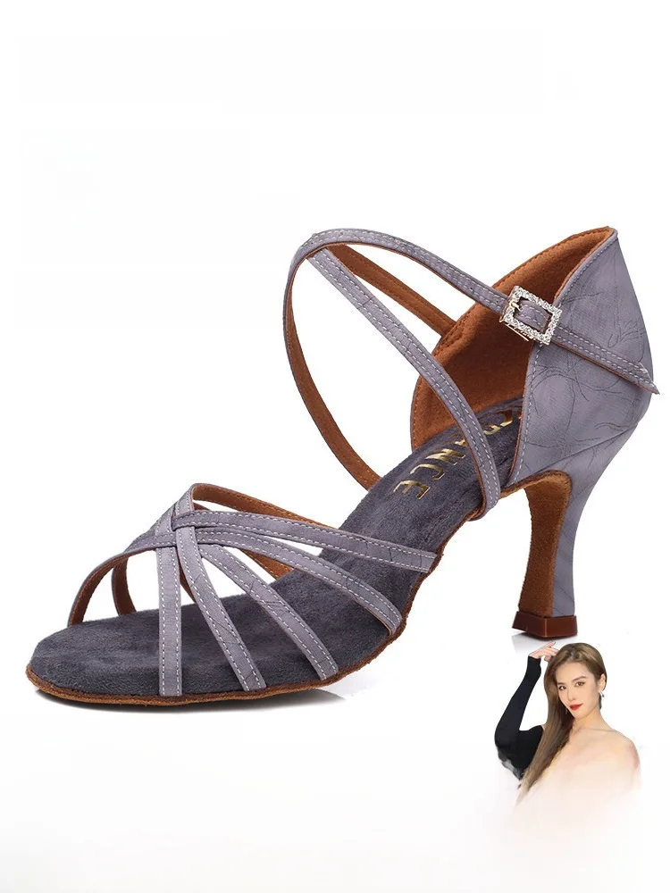 kc-professional-latin-dance-shoes-women's-adult-medium-high-heel-soft-bottom-shoes-for-rumba-cha-cha-standard-indoor-dancing