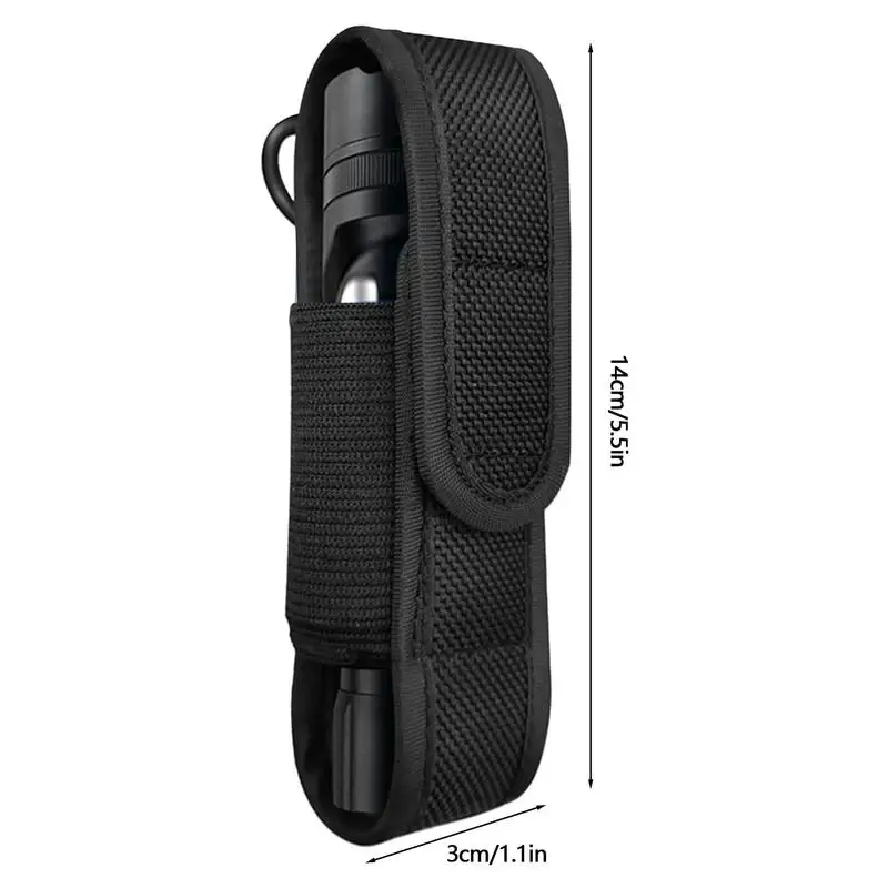Flashlight Cover Case Flashlight Pouch LED Torch Cover LED Torch Nylon Protective Cover for Hunting Camping Outdoor Hiking view 6