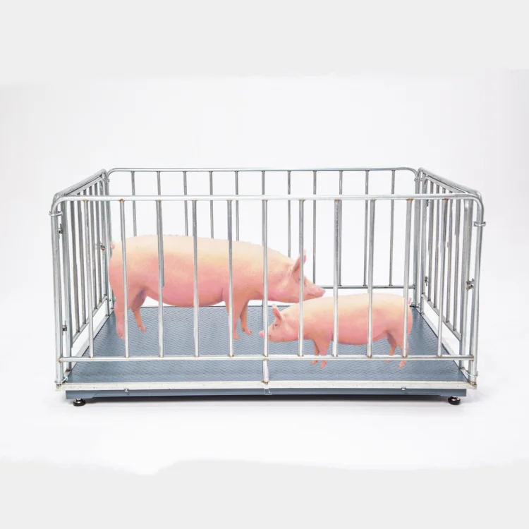 

Цифровые напольные весы для взвешивания скота (свиней) 1Т/500КГ, с возможностью взвешивания панелей с животными внутри