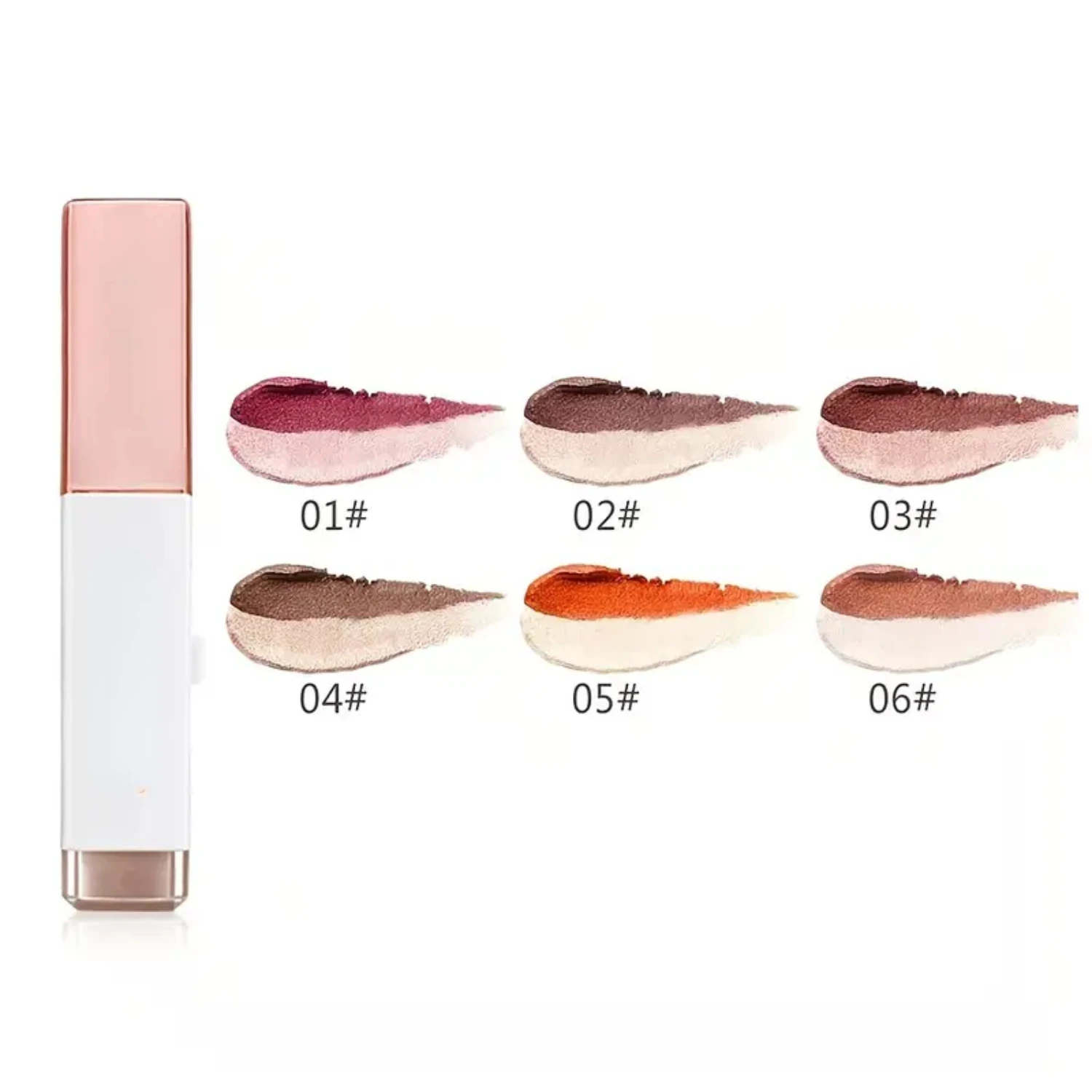 Stunning Velvet Gradient Pearlescent Eyeshadow Stick - Waterproof Long-lasting Eye Makeup Tool for Perfect Gorgeous Look - Girl'