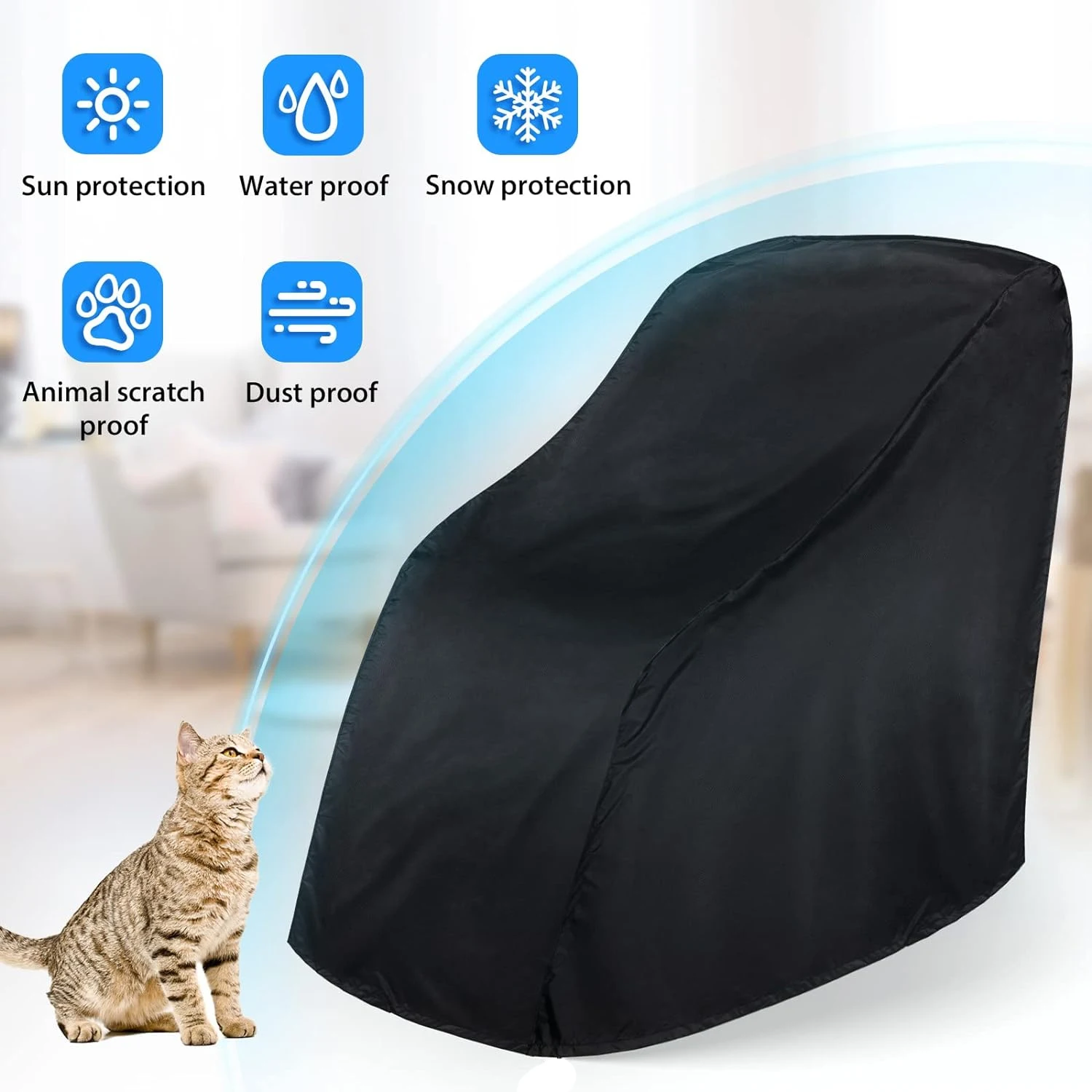 Massage Chair Cover Armchair Cover Waterproof And Dustproof Recliner Chair Cover Furniture Protective Cover 210d view 5