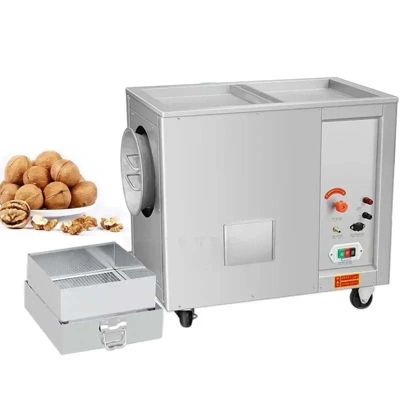 Commercial Nut Roasting Industrial Dry Nuts Rotary Drum Roaster Oven Automatic Roasted Peanut hine