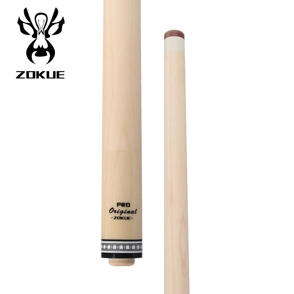 hit productZOKUE Chinese Black Eight-ball Nine-ball Pool Cue 12mm Handmade Big Head Maple 1/2 Split Club Punch & Jump 147cm 2 Cl