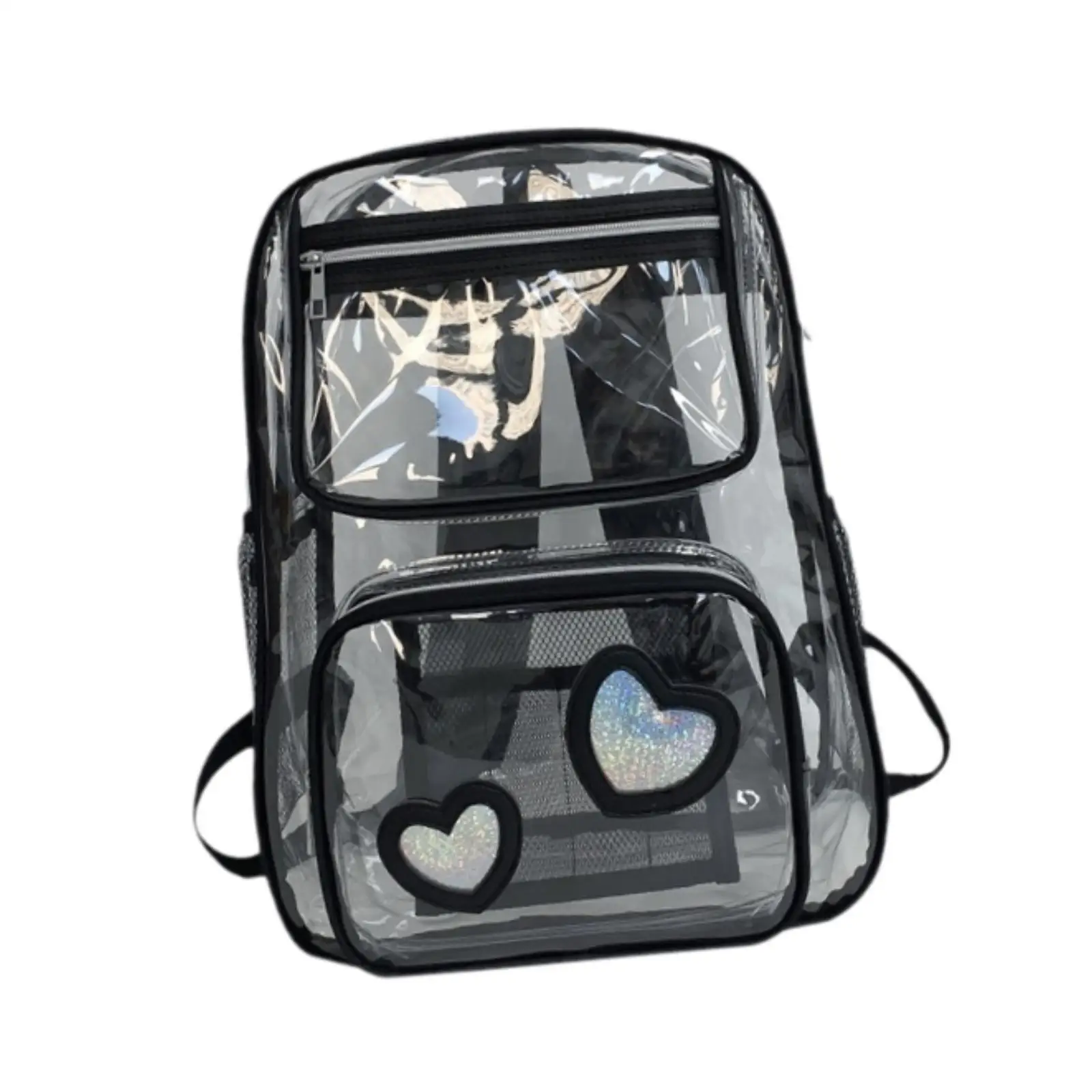

Clear Backpack Birthday Gifts Sturdy Large Capacity Lightweight Bookbag for Primary Students Camping Teenagers Travel College