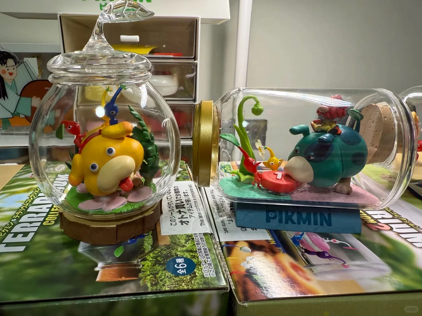 Figure Re-Ment originali Collezione di terrari Pikmin 2 scatole cieche Scena in miniatura Giocattolo di caramelle Collezione di ornamenti Giocattoli Regali