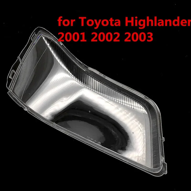 HTTCY      For Toyota Highlander 2001 2002 2003 Car Right Headlight Shell Lamp Shade Transparent Lens Cover Headlight Cover