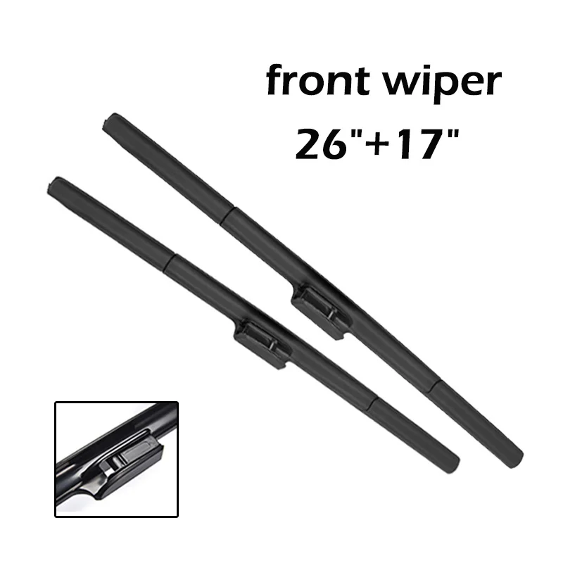 Wiper Front & Rear Wiper Blades Set For Nissan X-Trail T32 Rogue 2 2013-2019 2014 2015 Windshield Windscreen Window 26