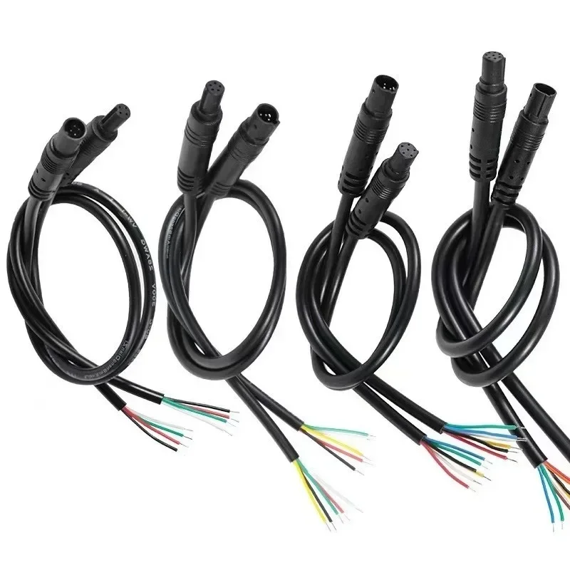 0.5m 4 5 6 Pin Core Male and Female Car Rear View Camera Connector Extend Cable Wire for Car Jack Line Recorder Rear Tail view 3