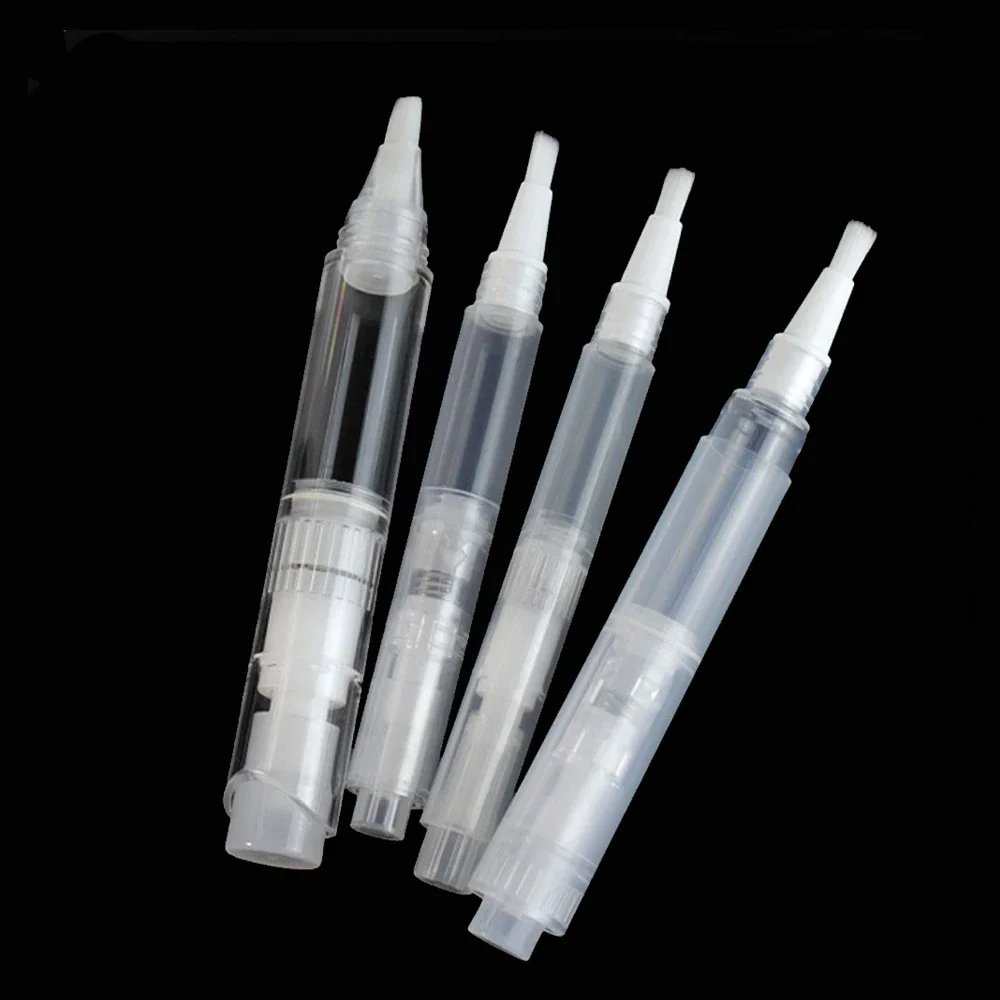 5pcs Brush Head Empty Pen Concealer Pressed Pen Lip Color Tube Liquid Foundation Nail Cuticle Oil Bottle Cosmetic Container