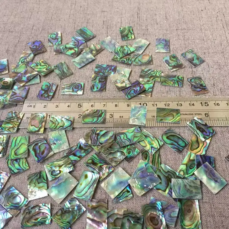 19mm/13mm/1mm natural abalone shell pieces diy accessories colorful true fritillaria carved inlay materials