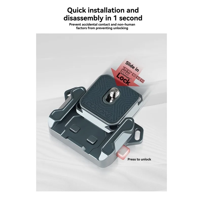 ABKI-Cobone Quick Release Shoulder Strap Base With Quick Disconnect Adapter For Fujifilm Canon Sony Cameras For Fast Release Pla