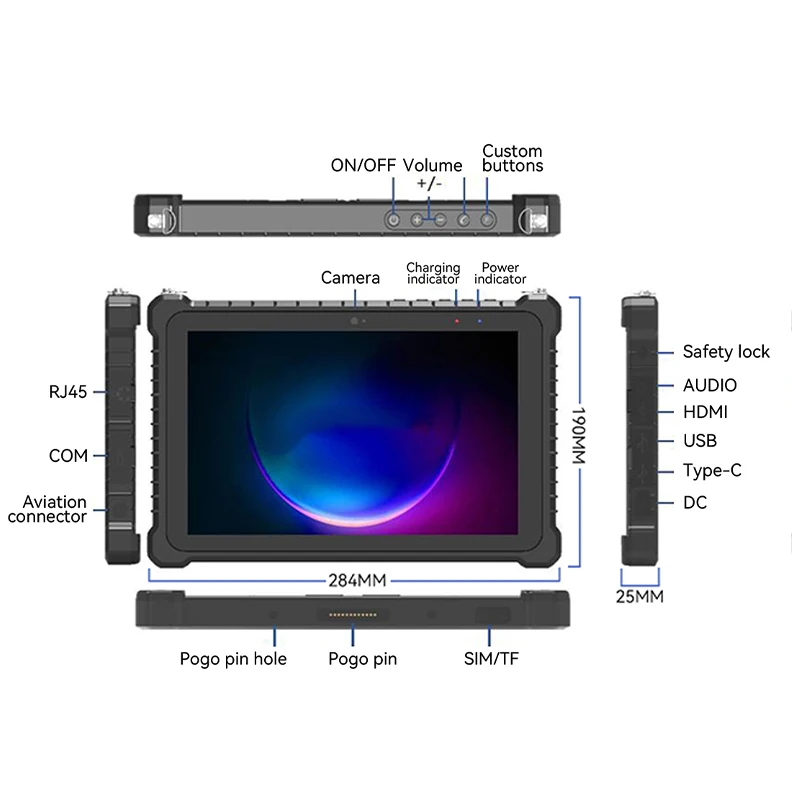 Y6-n10a N5100 8+128g Handheld Rugged Tablet I5/i7 Industrial Processor New Atex Android 4+64gb Good Sell Gsm