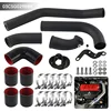 Front Mount Inter Volle Blacke Rohre für Mitsubishi Lancer EVO X 4B1 1 2,0 L Turbolader 2008-2015 6