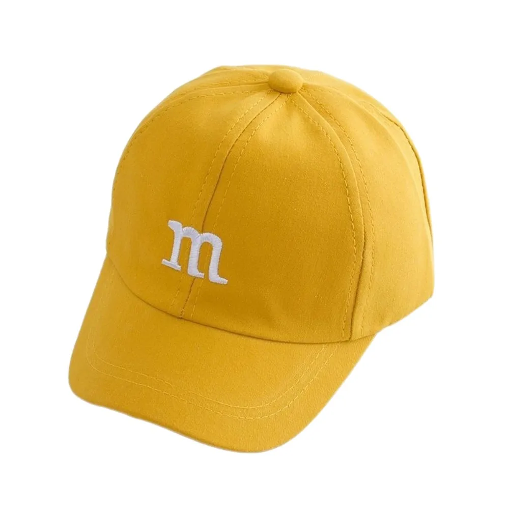 

New Fashion M Letter Baseball Cap Adjustable Embroidered Sunscreen Baby Hat Cotton Children's Hats Girls Boy