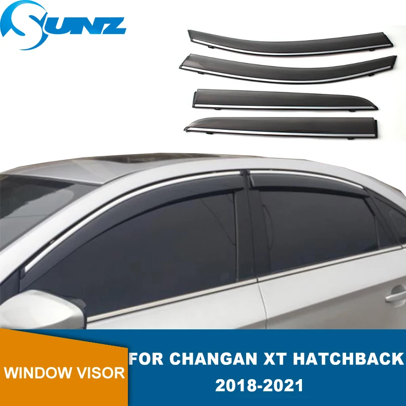 

Side Window Deflector For Changan Eado XT 2018 2019 2020 2021 Car Window Visor Window Deflector Rain Guard Visor Awnings SUNZ