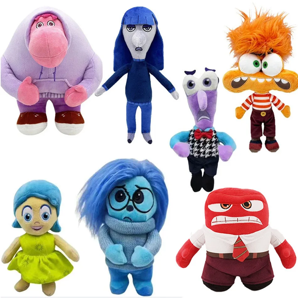 Nuovo Inside Out 2 bambola di ansia di peluche Cute Joy Fear Anger disgusto through clip Plushish Toys Collection Model Toy regalo di compleanno