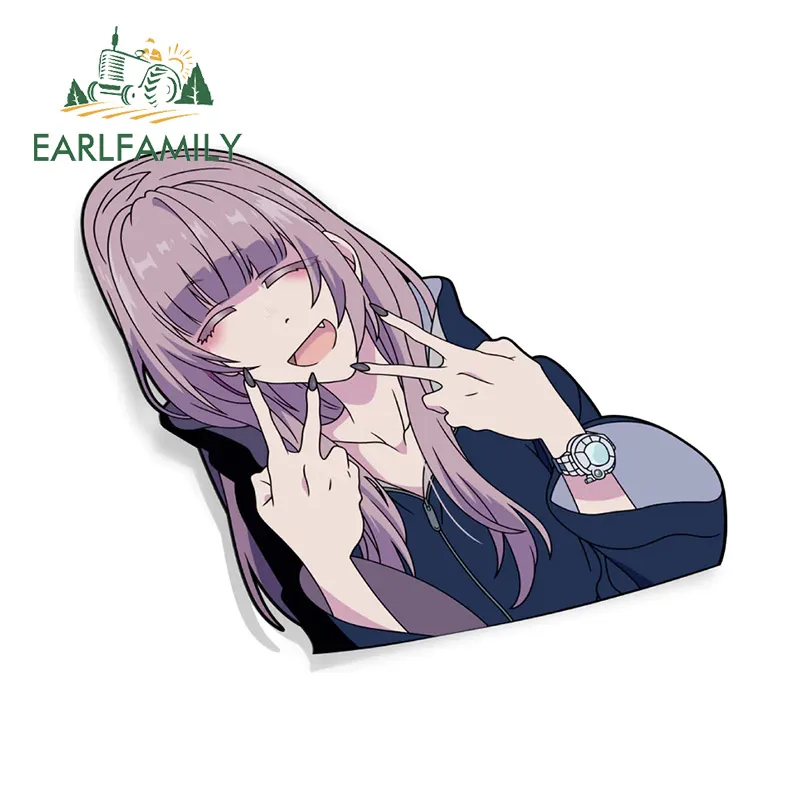 EARLFAMILY 13cm x 11.4cm NANAKUSA NAZUNA Waifu Car Stickers Waterproof Motorcycle Car Accessories Decal Campervan RV JDM