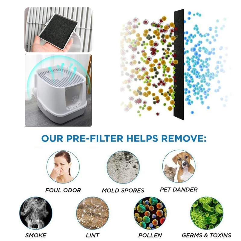 ปุ๋ยหมักถ่านกรองผ้าฝ้ายทิ้งกำจัดกลิ่นฟองน้ำคาร์บอน Drop Shipping