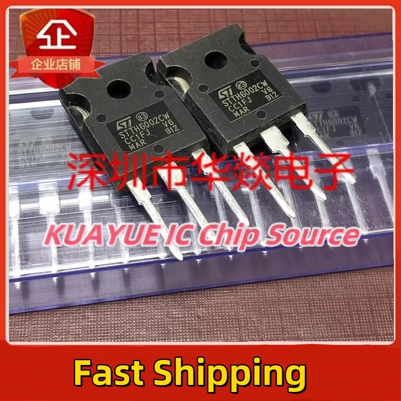 10PCS-30PCS/ STTH6002CW  TO-247  200V 60A  Fast Shipping Quality Guarantee