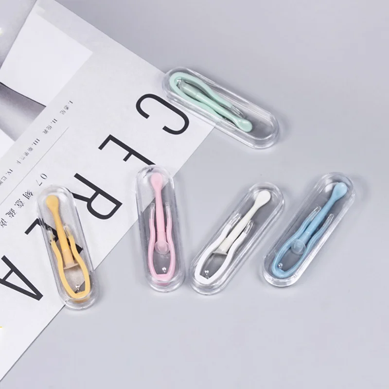 1 Set Multicolor Contact Lenses Wearer Portable Silicone Contact Lenses Tweezers Lens Inserter Remover Mini Suction Cup Tools