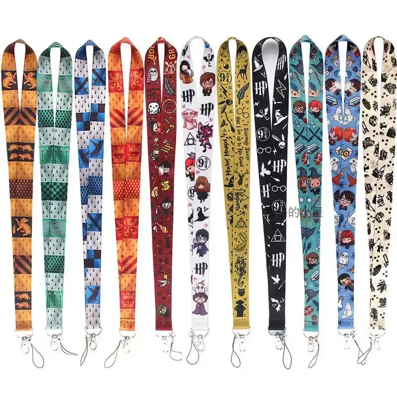 Fashion Trend Anime Magic Academy Cute Anti-loss Cartoon Mobile Phone Polyester Lanyard Camera ID Card Key Sling Accessories