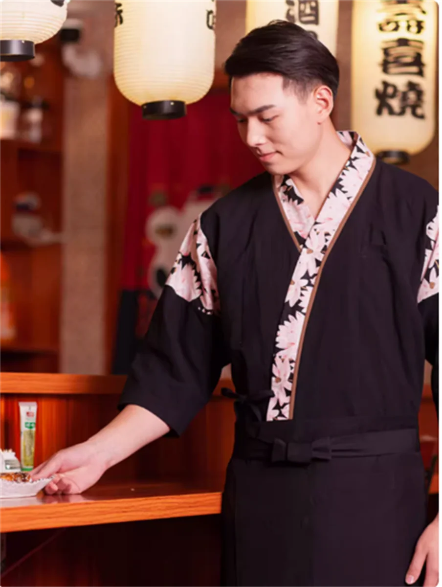 Restaurante Japonês Uniforme, Sushi Restaurante Garçom Roupas De Trabalho