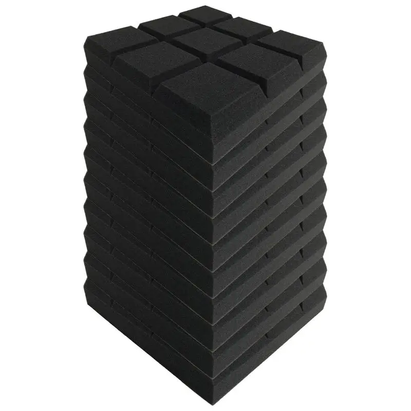 Acoustic Foam Wedges 12x12x2inch High-Density Soundproof Panels Studio Soundproofing Wedges Soundproof Wedge Panels Sound Proof