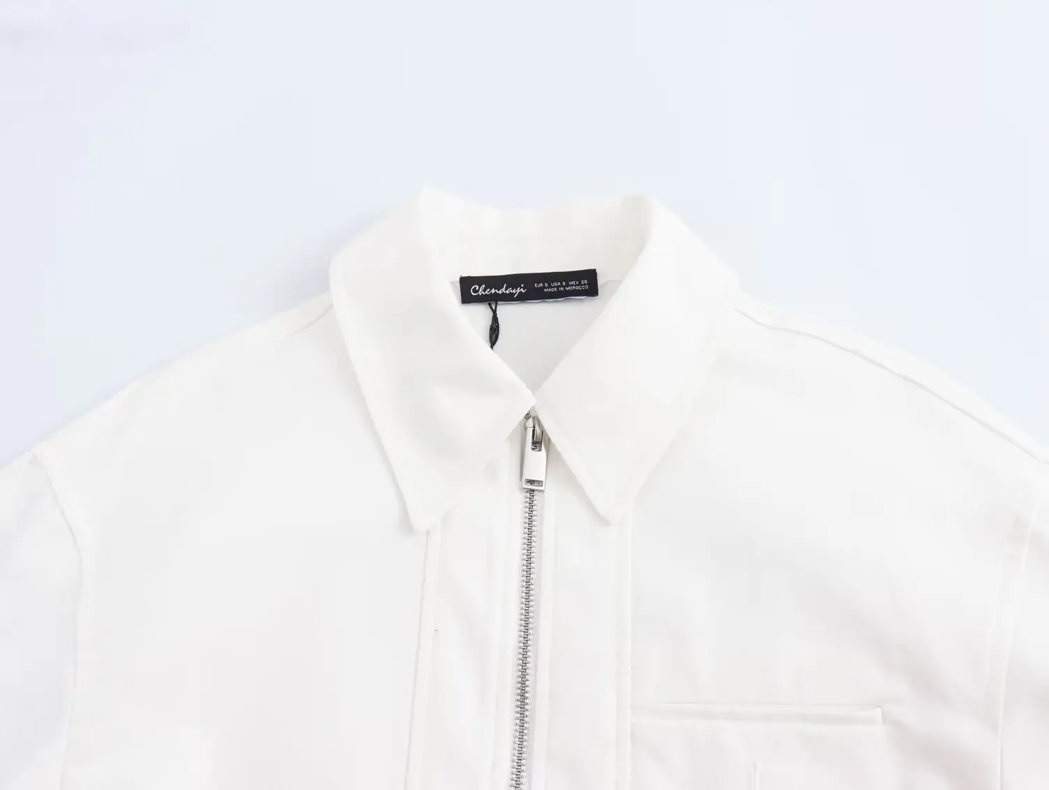 KONDALA 2025 Autumn Casual Solid Women Jackets Short Regular Pocket Streetwear Coats Zipper White Fashion Women Vintage Outwear