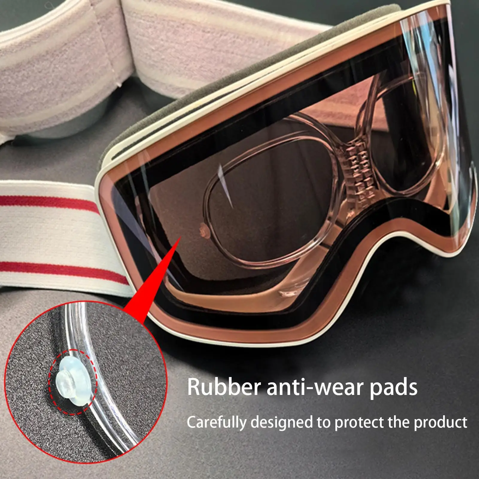 Ski Goggles Rx Insert Optical Adaptor TR90 Flexible Bendable Universal Size Inner Frame Snowboard Goggle Myopia Frame