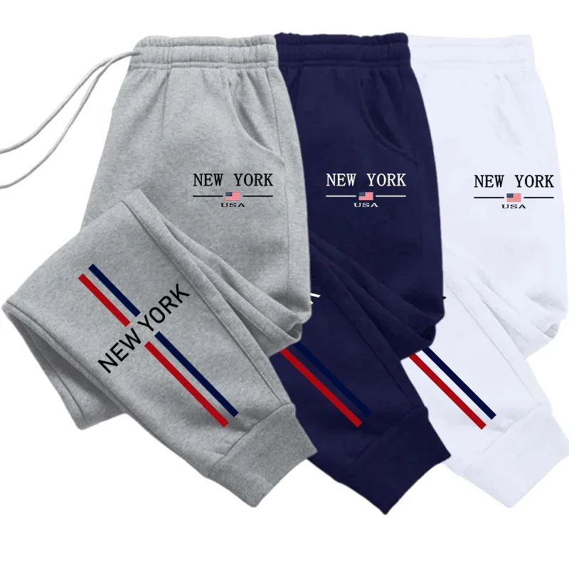 

Горячая распродажа: Мужские спортивные брюки с принтом, весна-лето 2026 – универсальные, удобные, мягкие, для фитнеса и повседневной носки, с завязками, для бега