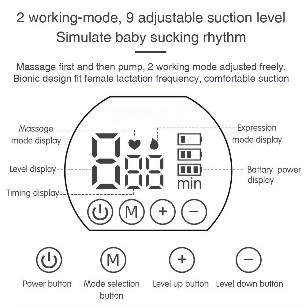 Wearable Intelligent Sucker Silent High Suction Electric Breast Sucker USB Charging Is A Must-have for Traveling Accessories